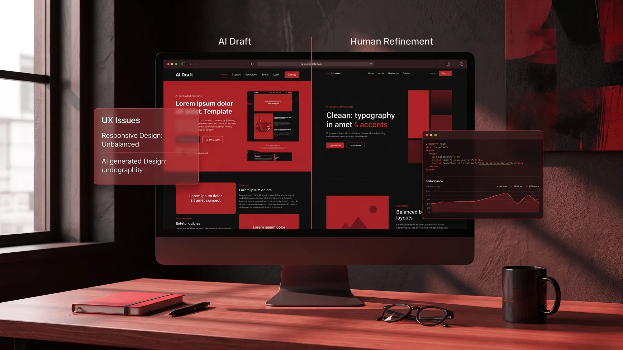 AI built website